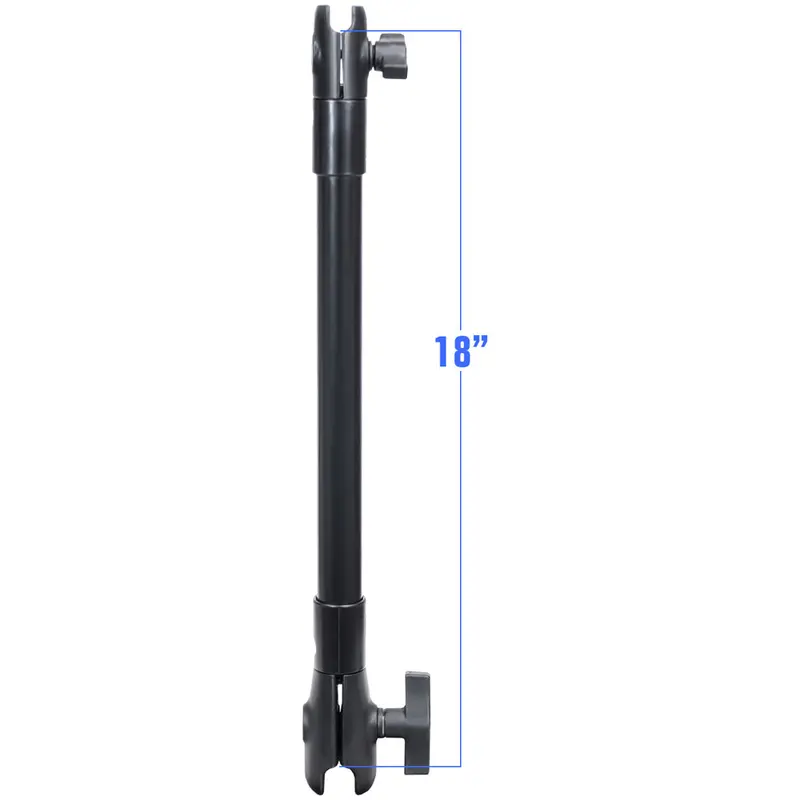 18-Inch Ram Extension Pole With Dual Single-Open Sockets (1" And 1.5") 1