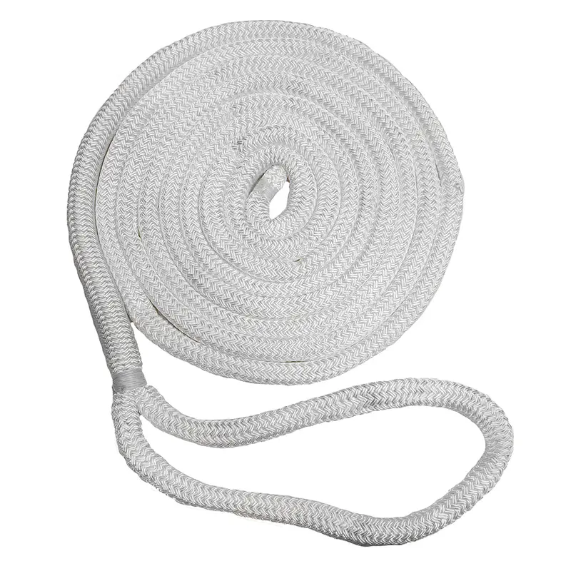3/4" White Double-Braid Dock Line By New England Ropes – 50 Ft, Model C5050-24-00050 1