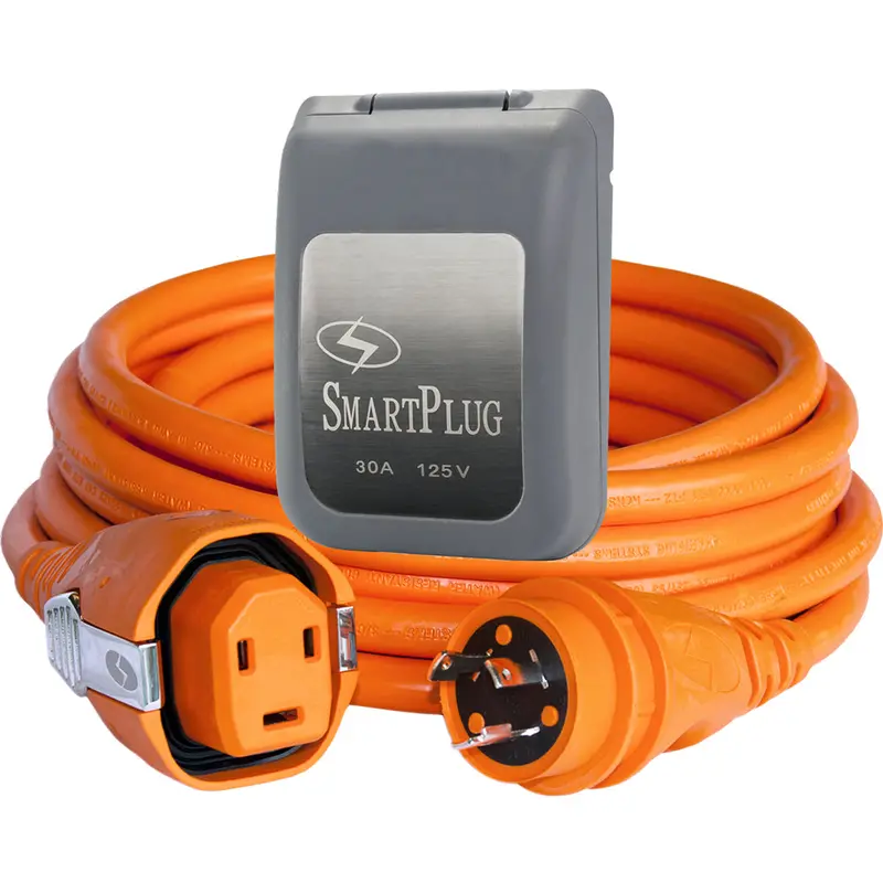 30A Smartplug Twist-Type Cordset With Grey Inlet Cover – 50 Ft [C30503Bm30Pg] 1