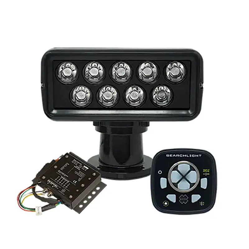 Acr Rcl-100 Led Black High-Power Marine Searchlight With Wired Point Pad (Urp-103) And Master Controller (Urc-104) – Model 1979 1