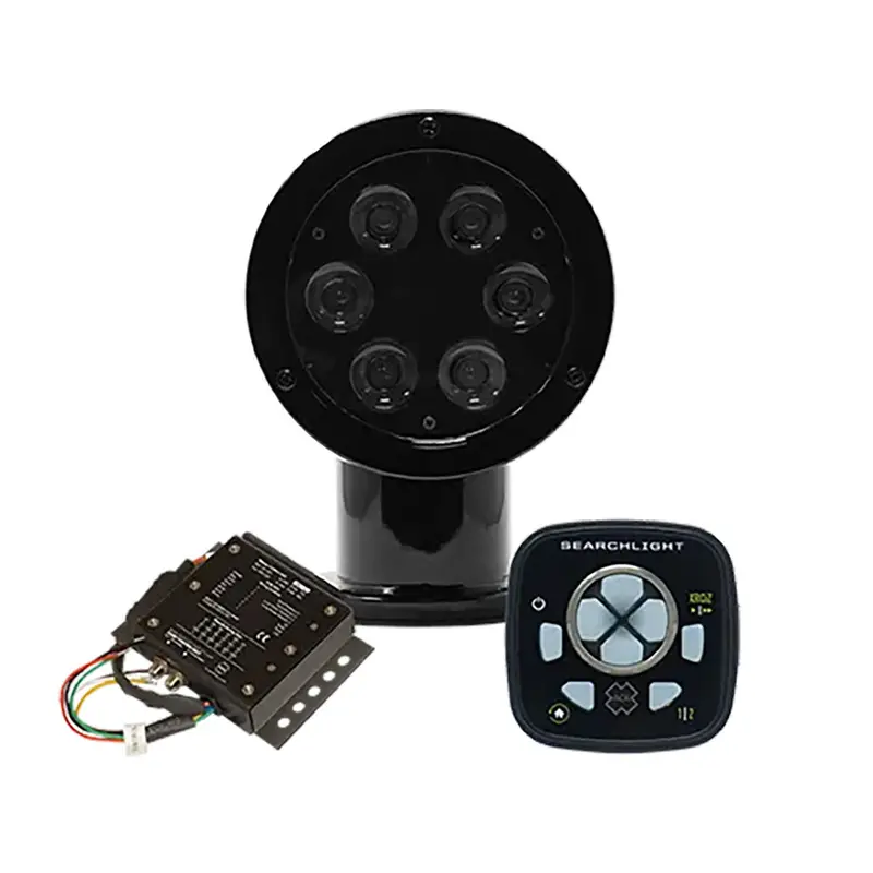 Acr Rcl-50 Led Black Marine Searchlight With Wired Point Pad (Urp-103) And Master Controller (Urc-104) – Model 1983 1