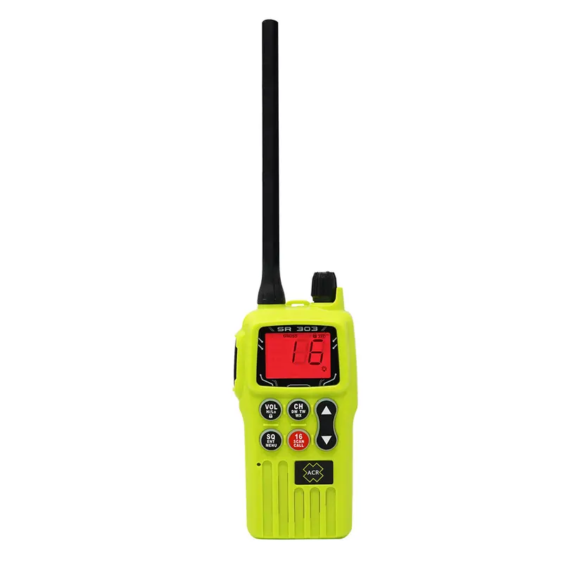 Acr Sr303 Standalone Survival Vhf Radio – Gmdss/Fcc/Med Compliant, Multi-Channel, With Swappable Li-Ion Battery [4586] 1