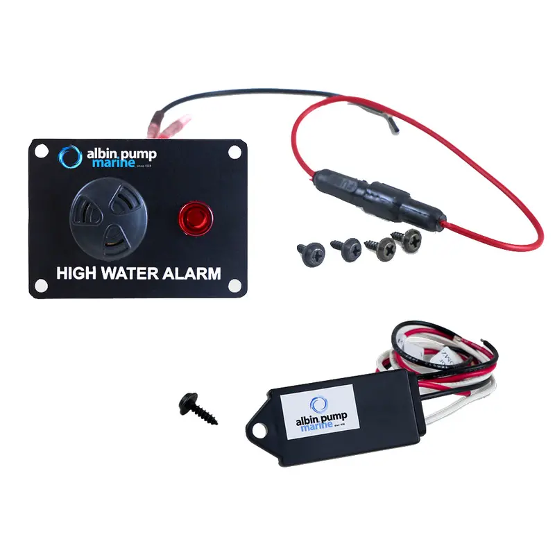 Albin Group 12V Digital High-Water Bilge Alarm With Visual/Audible Alert [01-69-041] 1