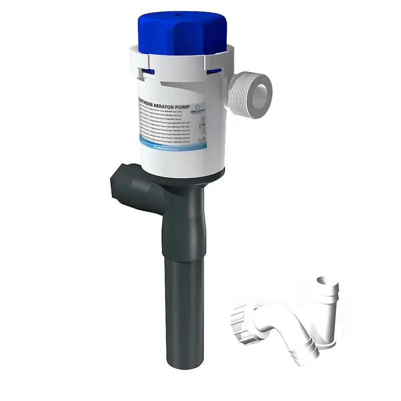 Albin Group Straight-Outlet Cartridge Aerator Pump – 1100 Gph, 12V Dc [01-05-081] 1