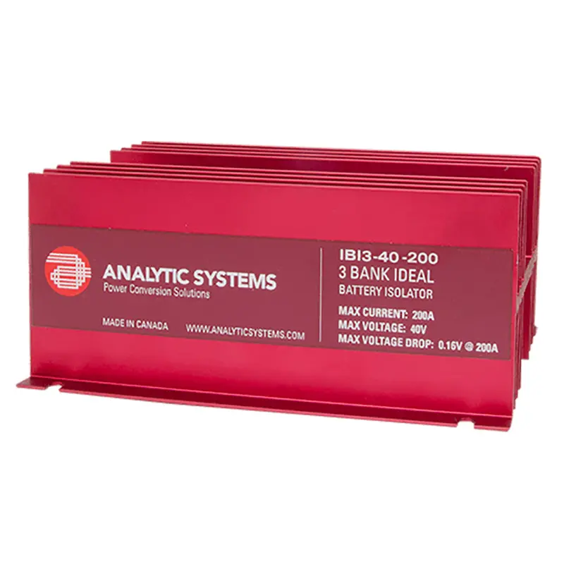 Analytic Systems 200A 40V 3-Bank Battery Isolator For Dual/Multi-Battery Setups 1