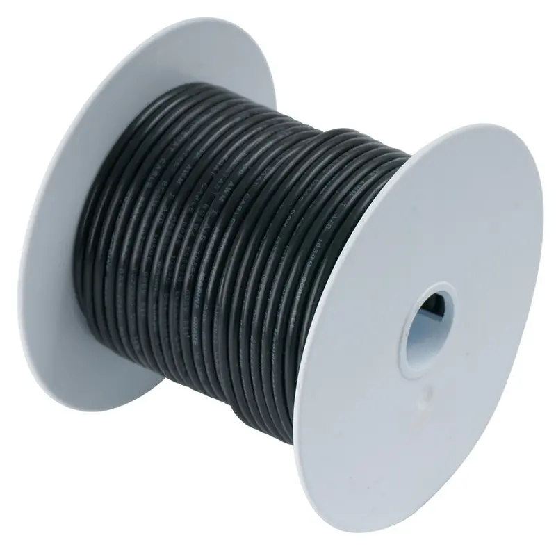 Ancor 10 Awg Black Tinned Copper Marine Wire – 250-Foot Spool 1