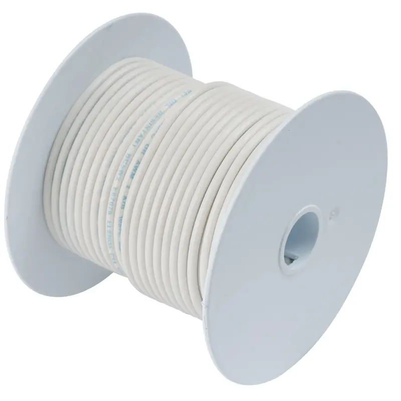 Ancor 10 Awg Tinned Copper Wire – White, 100-Foot Roll [108910] 1