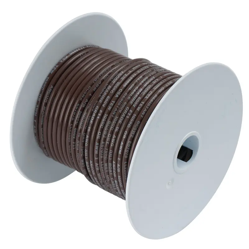 Ancor 12 Awg Brown Tinned Copper Marine Wire – 100-Foot Spool 1