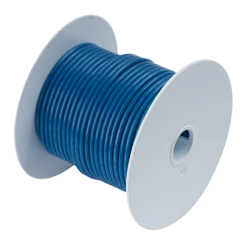Ancor 14 Awg Tinned Copper Wire – Dark Blue, 100-Foot Spool [104110] 1