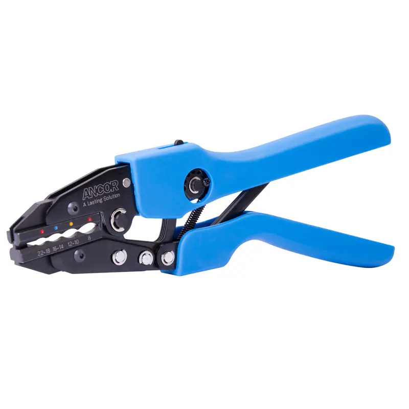 Ancor Single-Crimp Ratchet Tool For 22–8 Awg Heatshrink, Vinyl & Nylon Insulated Terminals – Model 703010 1