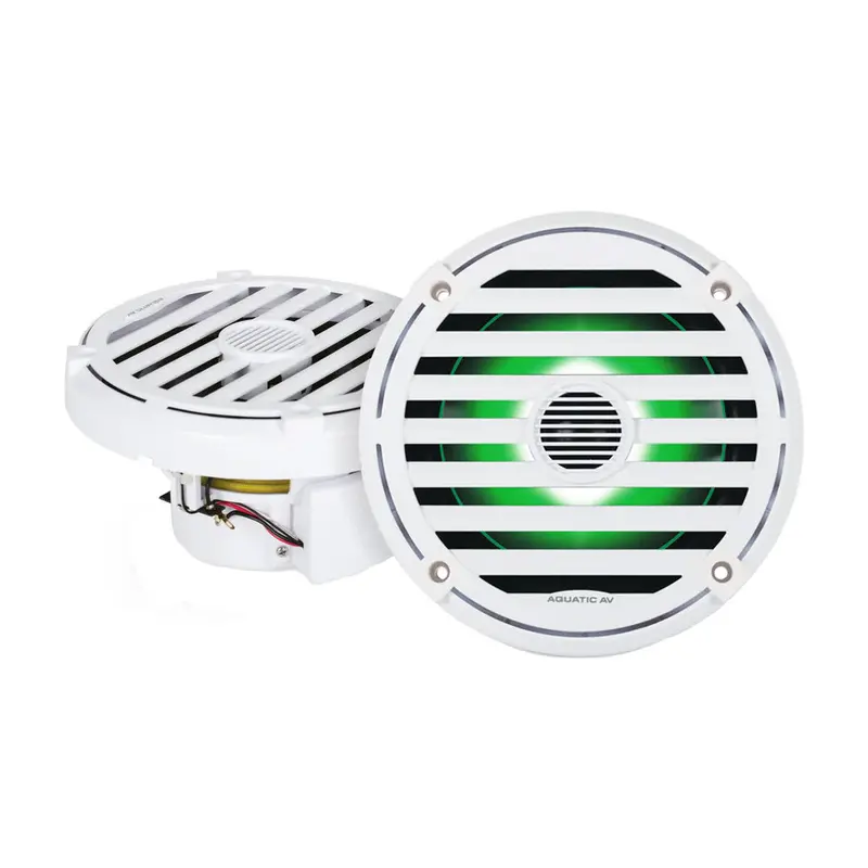 Aquatic Av El423 White 6.5-Inch Elite Rgb Marine Speakers – Pair 1