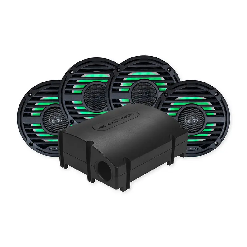 Aquatic Av Pro Classic Black Platinum Marine Audio Kit [Ck502] 1