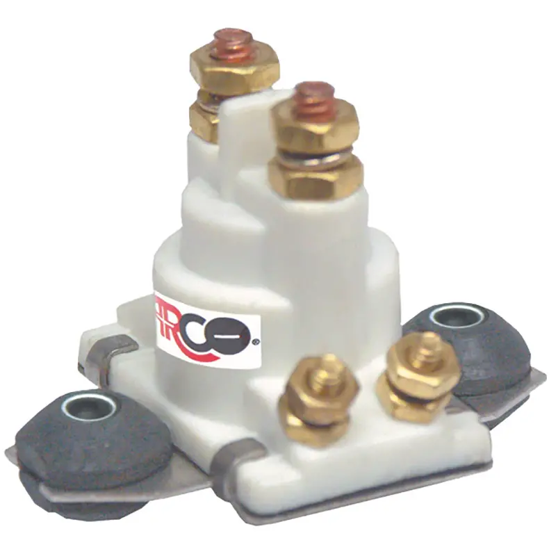 Arco Marine White-Housing Outboard Solenoid With Flat Isolated Base Sw097 1