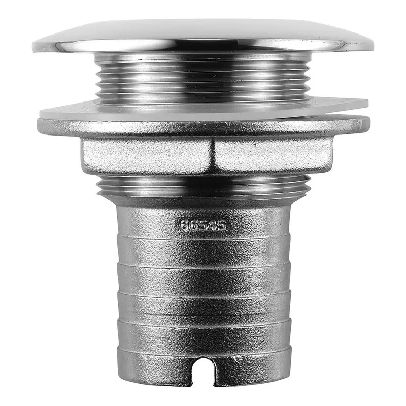 Attwood 1-1/2" Id Stainless Steel Straight Thru-Hull Fitting – Short Profile [66545-3] 1