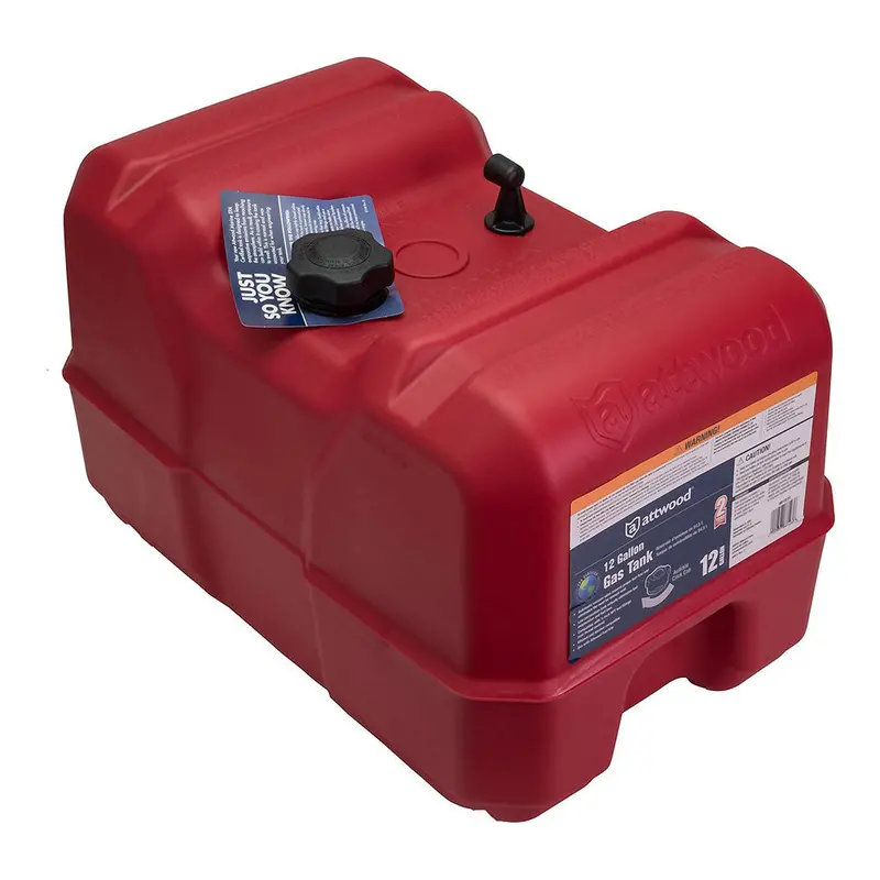 Attwood 12-Gallon Portable Marine Fuel Tank Without Fuel Gauge – Epa-Compliant [8812Lp2] 1