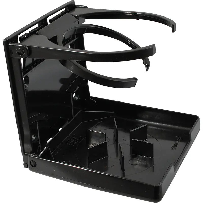 Attwood Dual-Ring Fold-Up Drink Holder – Black Finish – Model 2445-7 1