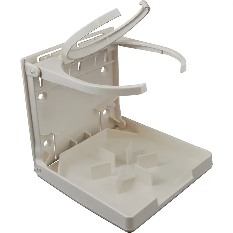 Attwood Dual-Ring Fold-Up Drink Holder – White Finish – Model 2449-7 1