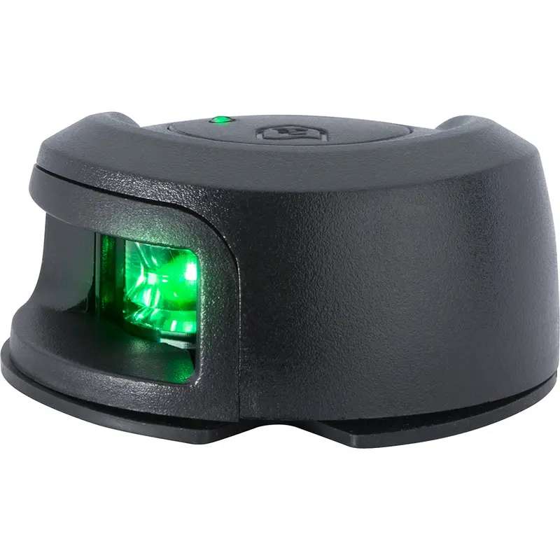 Attwood Lightarmor Deck-Mount Starboard Light – Black Composite Housing, Green Lens (Nv2012Pbg-7) 1