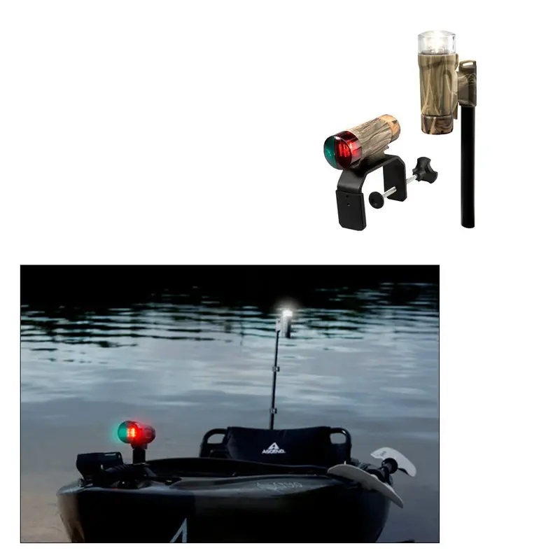 Attwood Paddlesport Portable Navigation Light Kit – Realtree Max-4 Camo, Multi-Mount [14195-7] 1