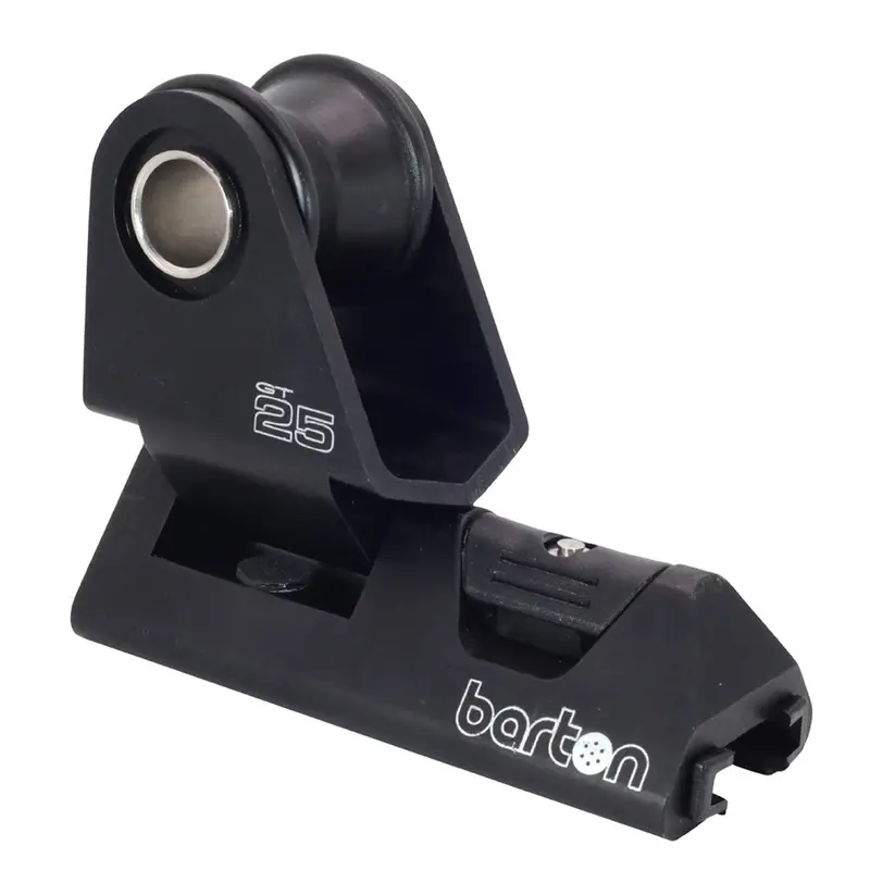 Barton 25Mm Black T-Track Genoa Car For Sailing Systems (Model 25100Gtb) 1
