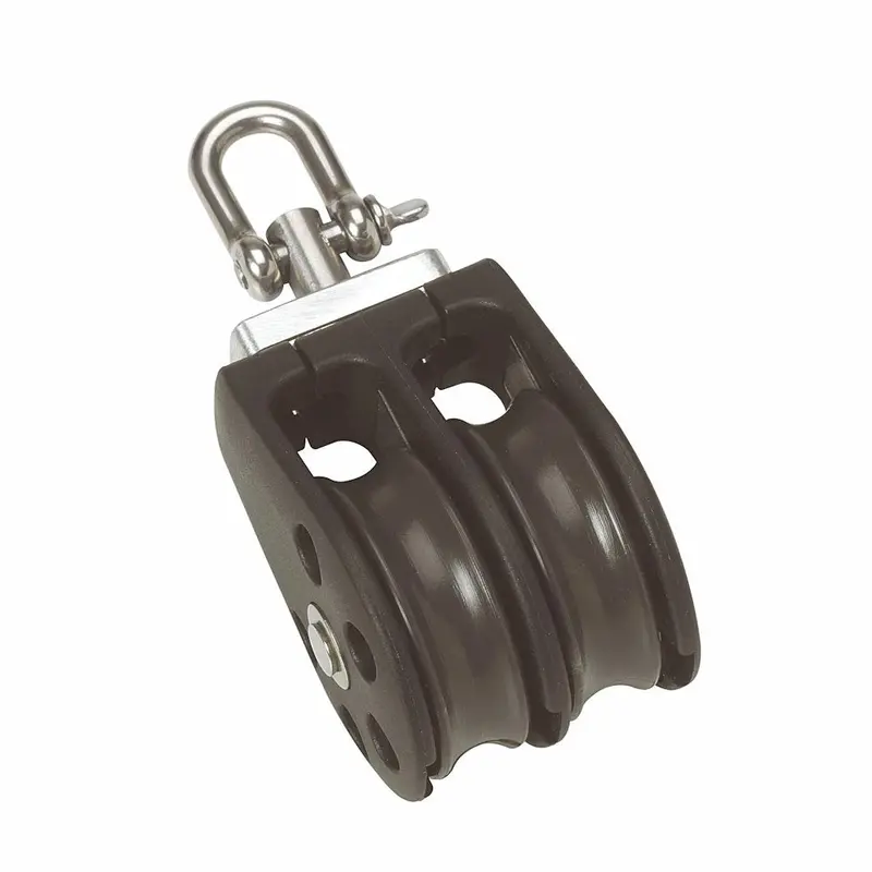 Barton N01230 Double-Pulley Block With Swivel – 30Mm Plain Bearing, Size 1 1