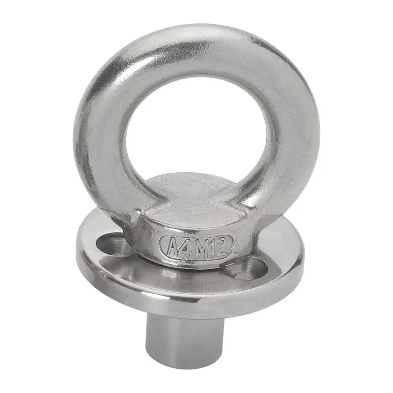 Barton Stainless Deck Plate With M12 Fixing Eye And Blanking Plug 1