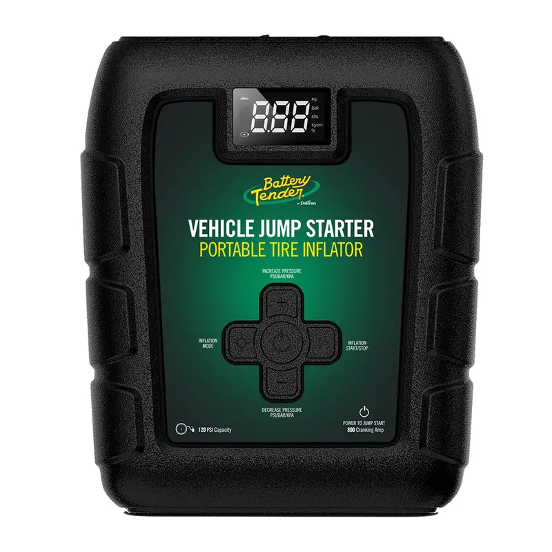 Battery Tender 800A Jump Starter With Built-In Tire Inflator [030-3010-Wh] 1