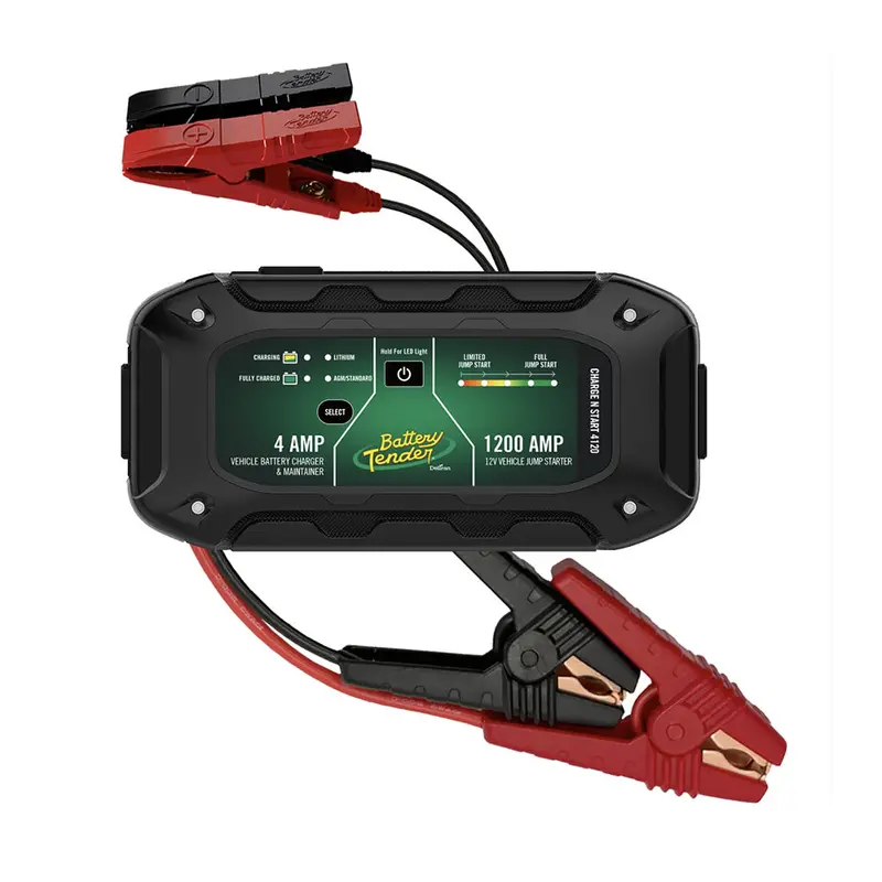 Battery Tender Charge N Start 4120 — 4A Charger + 1200A Jump Starter For 12V Batteries [030-7020-Wh] 1