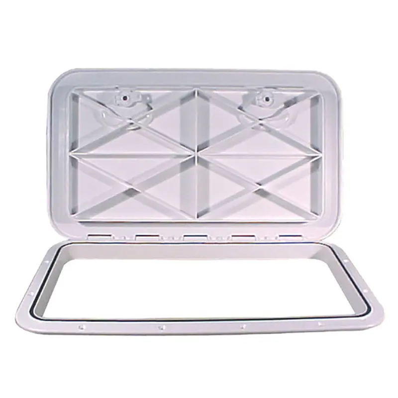 Beckson 14" × 24" Asa White Flush-Mount Hatch 1