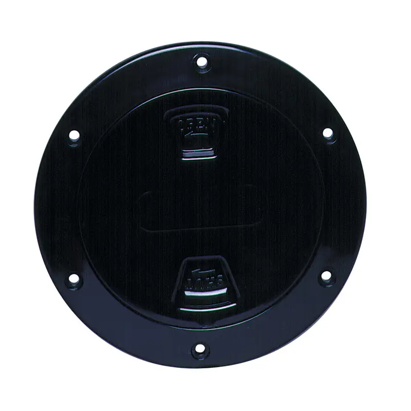 Beckson 4-Inch Smooth-Center Screw-Out Deck Plate – Black (Dp40-B) 1