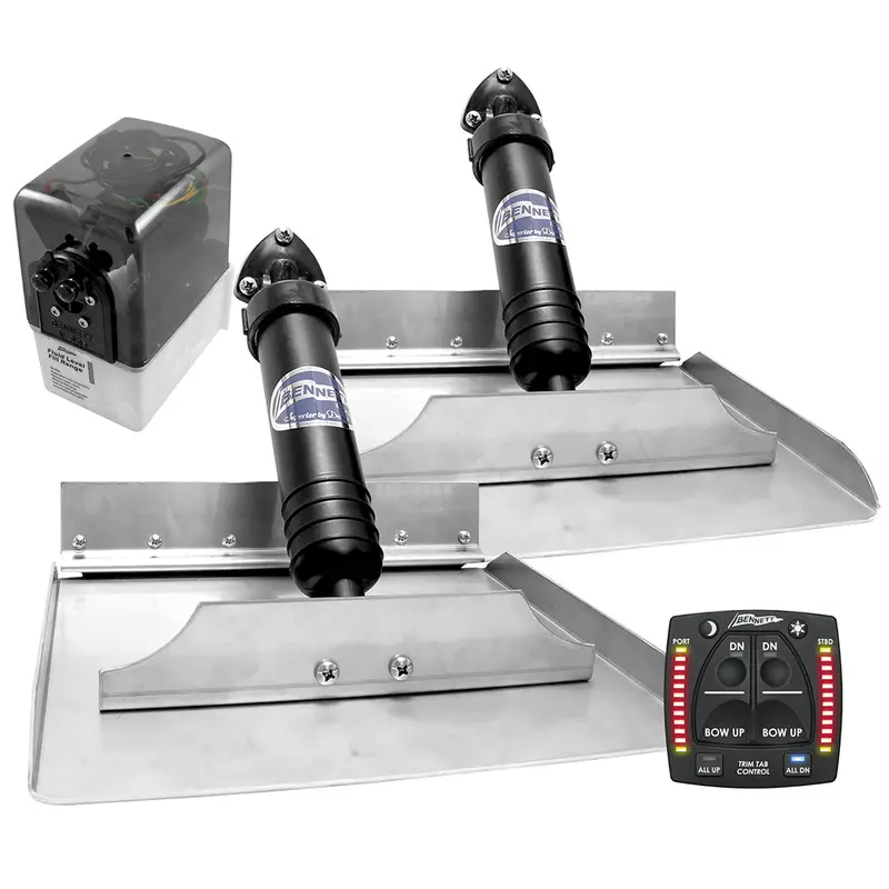 Bennett 12" × 12" Hydraulic Trim Tab System – Balanced Size And Power For Midsize Vessels 1