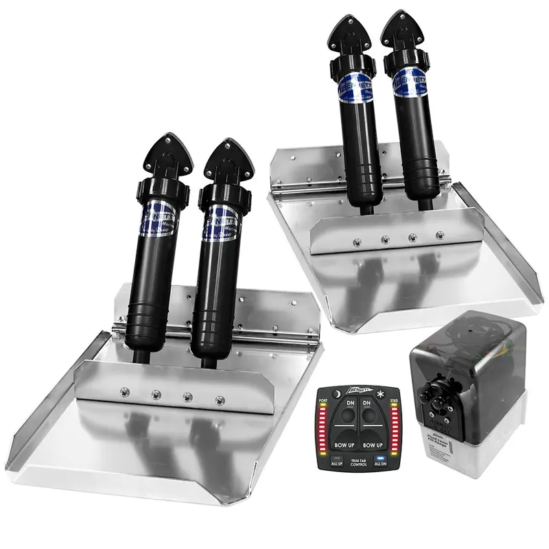 Bennett 12" × 16" Sport Trim Tab System – Hydraulic Actuation With One-Box Indicator 1