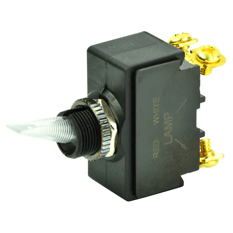 Bep 12V Spst Lighted Toggle Switch – Red Led Indicator, #6-32 Terminal [1001908] 1