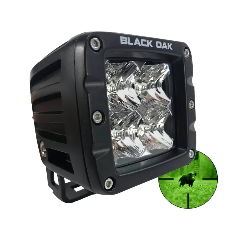 Black Oak 2-Inch 940Nm Infrared Pod Light – Flood Beam, Matte Black Housing – Pro Series 3.0 1