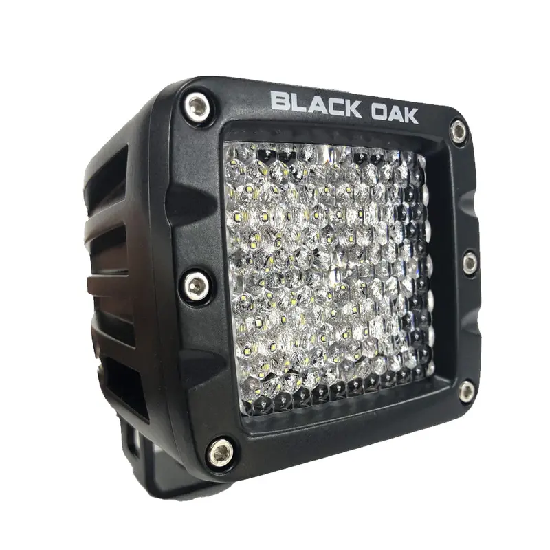 Black Oak 2" Pro Series 3.0 Black-Housing Diffused Optics Led Pod 1