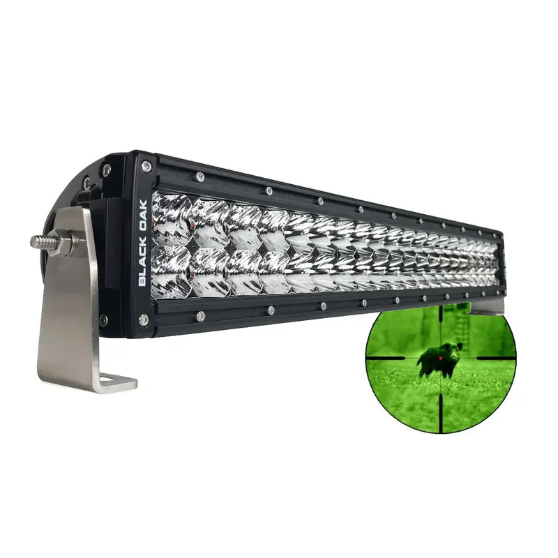 Black Oak 20-Inch 850Nm Infrared Double-Row Light Bar – Combo Beam, Matte Black Housing – Pro Series 3.0 1