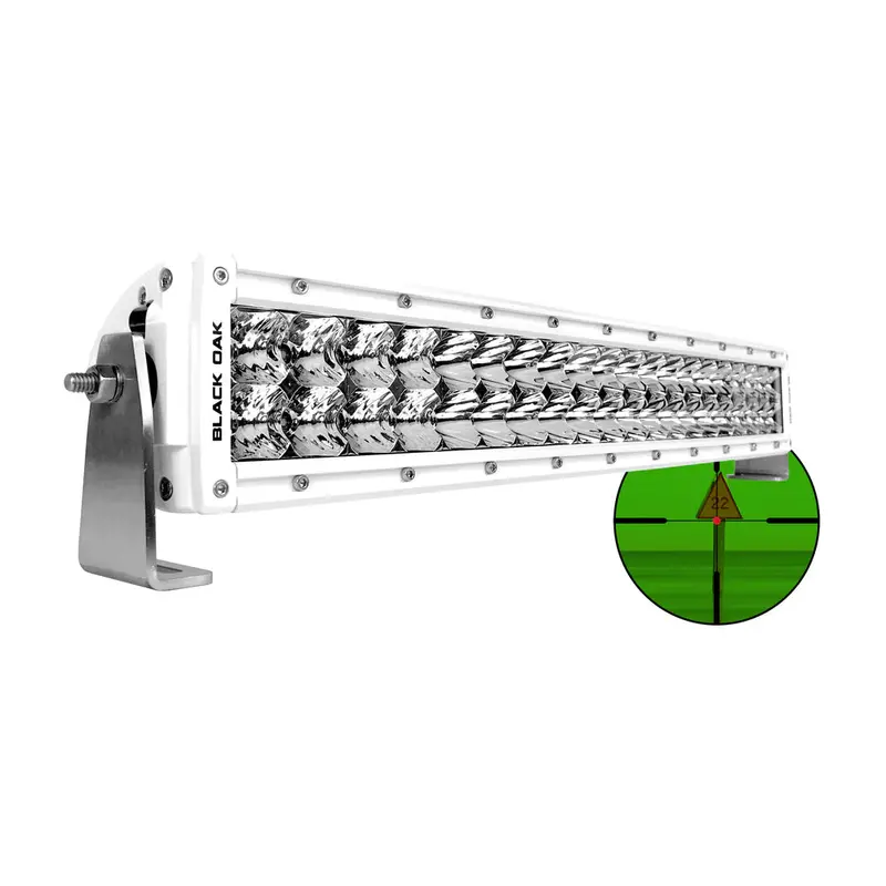 Black Oak 20-Inch 850Nm Infrared Double-Row Light Bar – Combo Beam, White Housing – Pro Series 3.0 1