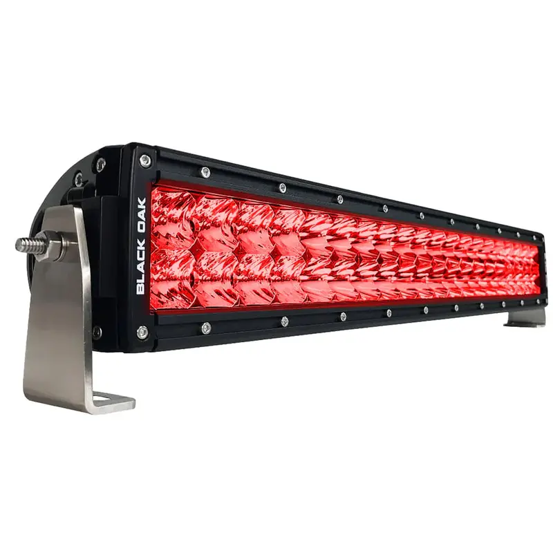 Black Oak 20-Inch Curved Double-Row Red Hunting Light Bar – Combo Beam Pattern, Matte Black Housing – Pro Series 3.0 1