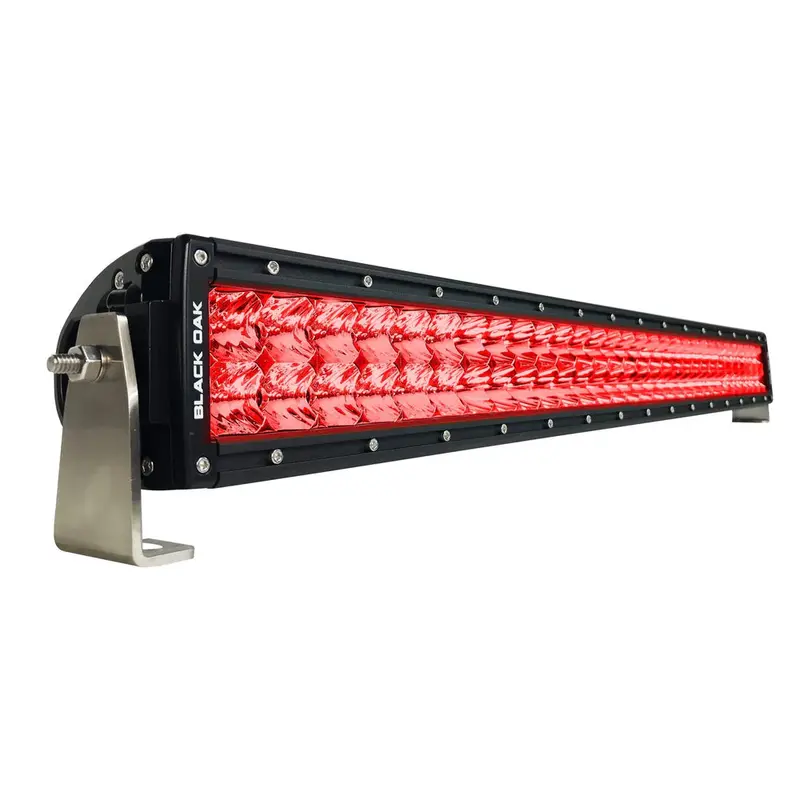 Black Oak 30-Inch Curved Double-Row Red Predator Light Bar – Combo Optics, Matte Black Housing – Pro Series 3.0 1