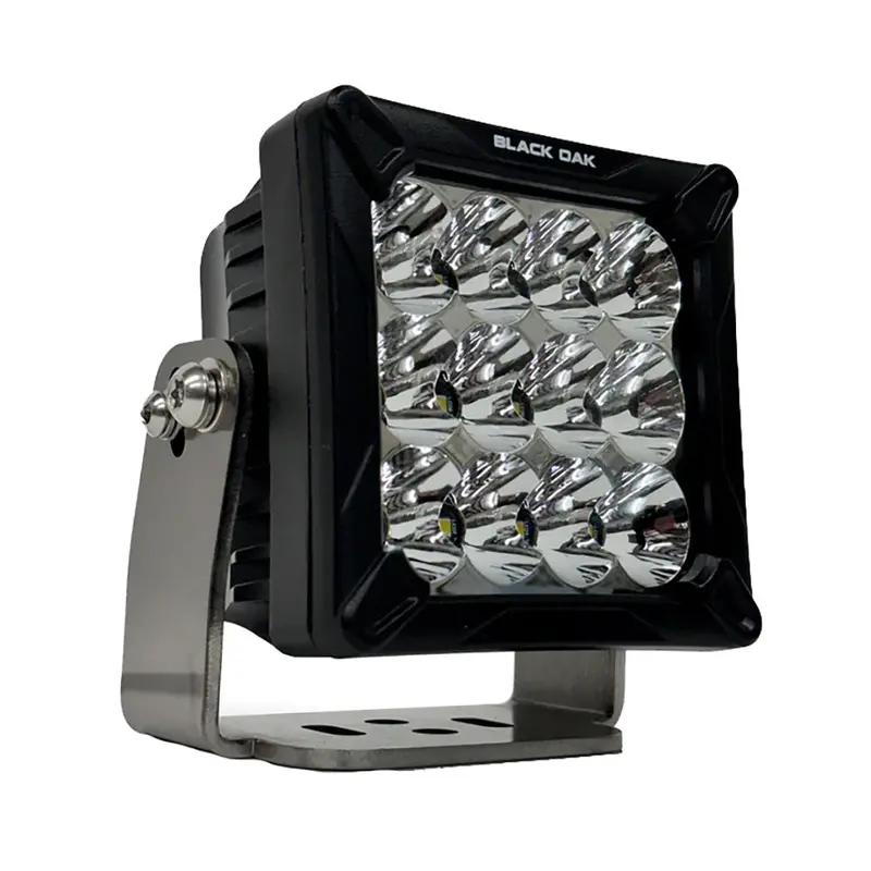 Black Oak 4-Inch Led Pod Light – 120W Combo Beam, Black Housing, Bracket Mount 1