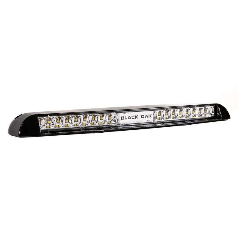 Black Oak Low-Profile Marine Floodlight Bar – Black Housing – Flood Beam 1