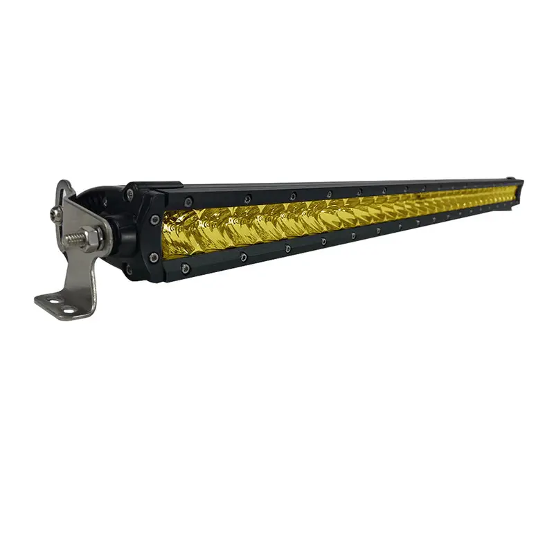 Black Oak Pro Series 3.0 30-Inch Yellow Led Light Bar – Single Row, Combo Beam, Black Housing (30Y-S5Os) 1