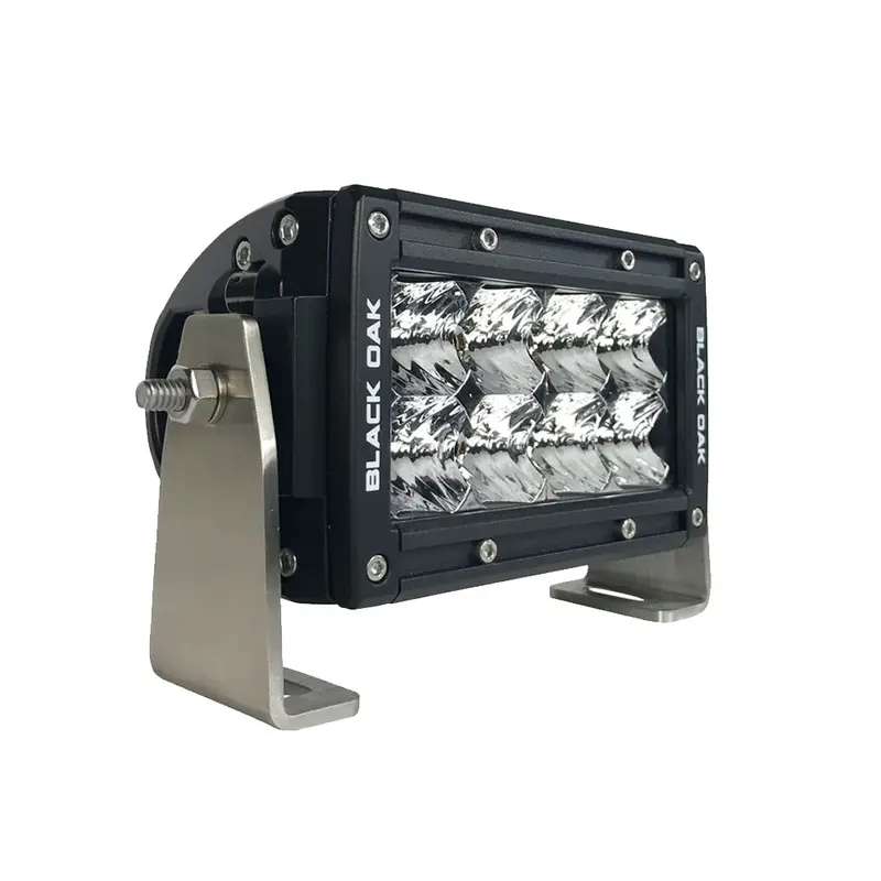 Black Oak Pro Series 3.0 4" Dual-Row Led Light Bar – Spot Beam, Black Housing [4S-D5Os] 1