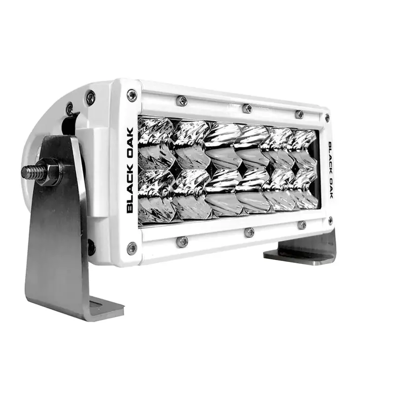 Black Oak Pro Series 3.0 6" Dual-Row Led Light Bar – Combo Beam, White Housing [6Cm-D5Os] 1