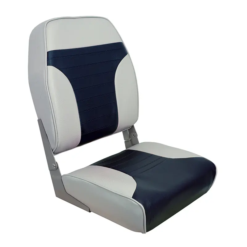 Blue And Grey High-Back Folding Seat – Springfield Multi-Color Design, Model 1040661 1