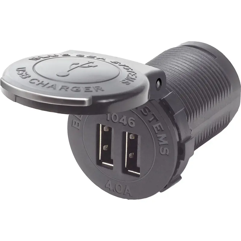 Blue Sea 1046 48V Dual Usb Charger — Socket Mount 1