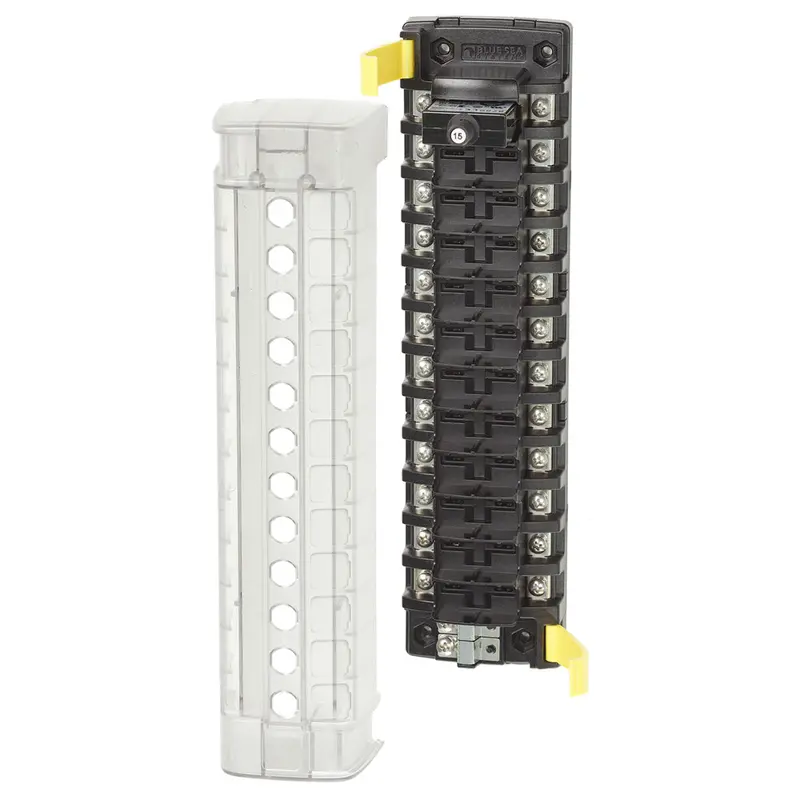 Blue Sea 5051 St Clb 12-Position Circuit Breaker Block – No Negative Bus [5051] 1