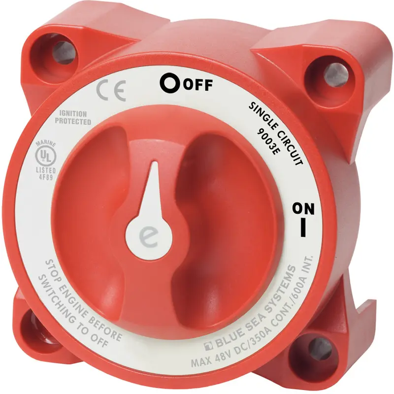 Blue Sea E-Series 12V Single-Circuit Battery Switch (On/Off) [9003E] 1