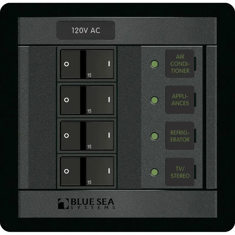 Blue Sea Systems 1210 120V Ac 4-Circuit Distribution Panel 1