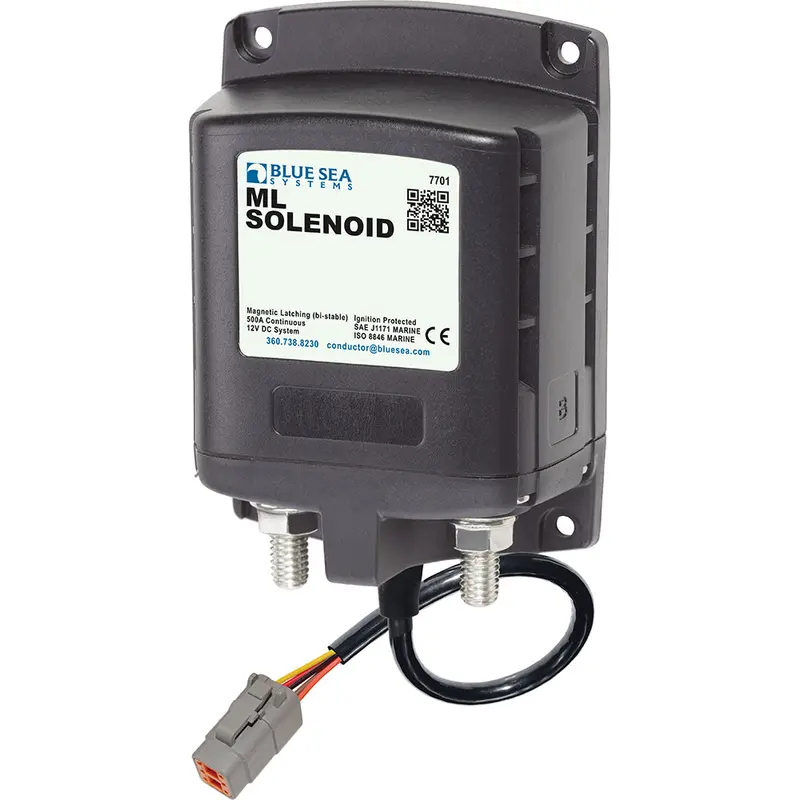 Blue Sea Systems 12V 500A Ml Solenoid With Deutsch Connector (7701100) 1